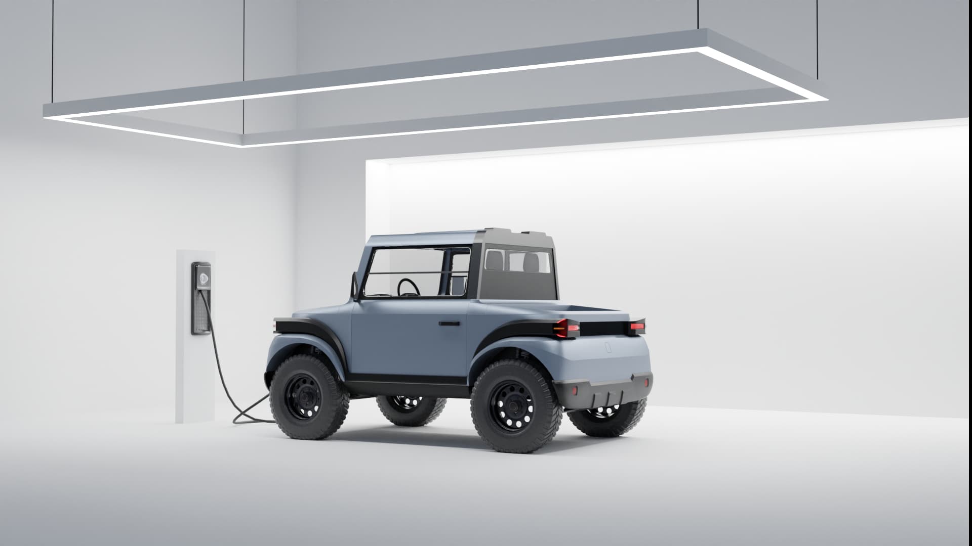 Electric microcar at the show